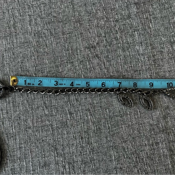 St. John Collection Swarovski Crystal Leaf Chain Belt - Picture 10 of 16